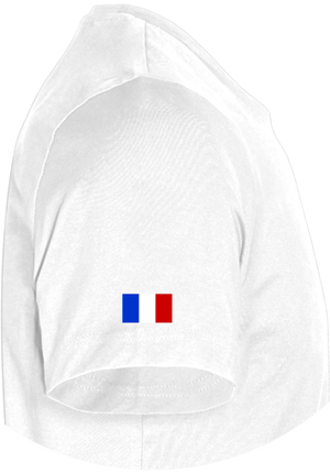 Teeshirt Blanc ZQSD, drapeau français, TryHard, gamer