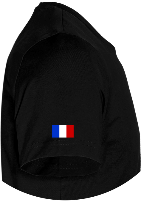 Teeshirt Noir ZQSD, drapeau français, TryHard, gamer