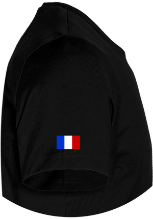 Teeshirt Noir ZQSD, drapeau français, TryHard, gamer