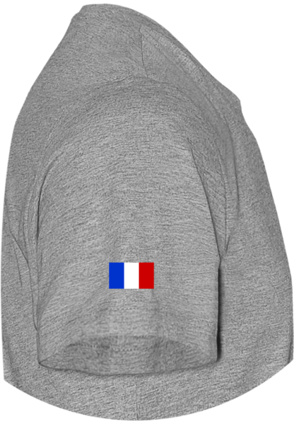 Teeshirt Gris ZQSD, drapeau français, TryHard, gamer